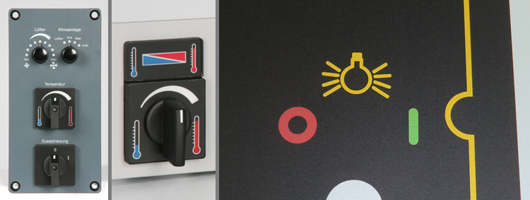 UV-Druck hinter der Frontfolie UV-Druck hinter der Frontfolie